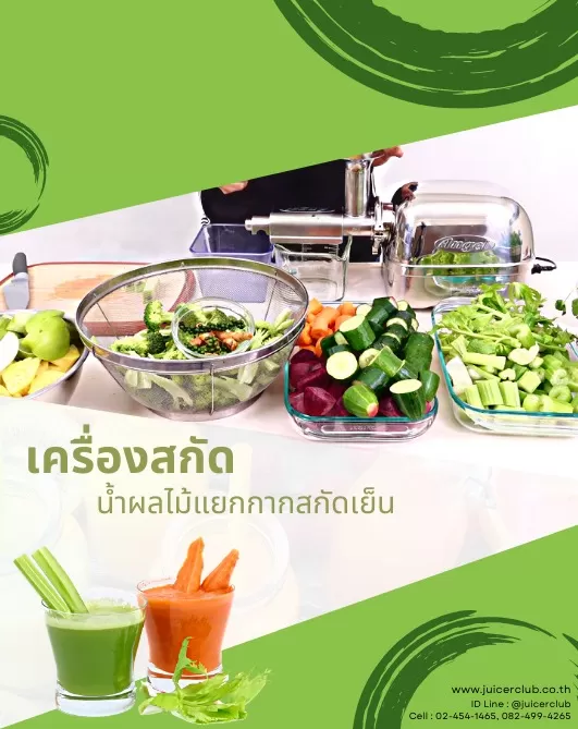 เครื่องสกัด น้ำผลไม้แยกกากสกัดเย็น