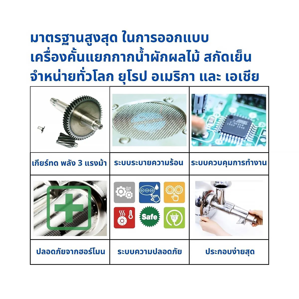 เครื่องคั้นแยกกากน้ำผักผลไม้ สกัดเย็น Angel Juicer