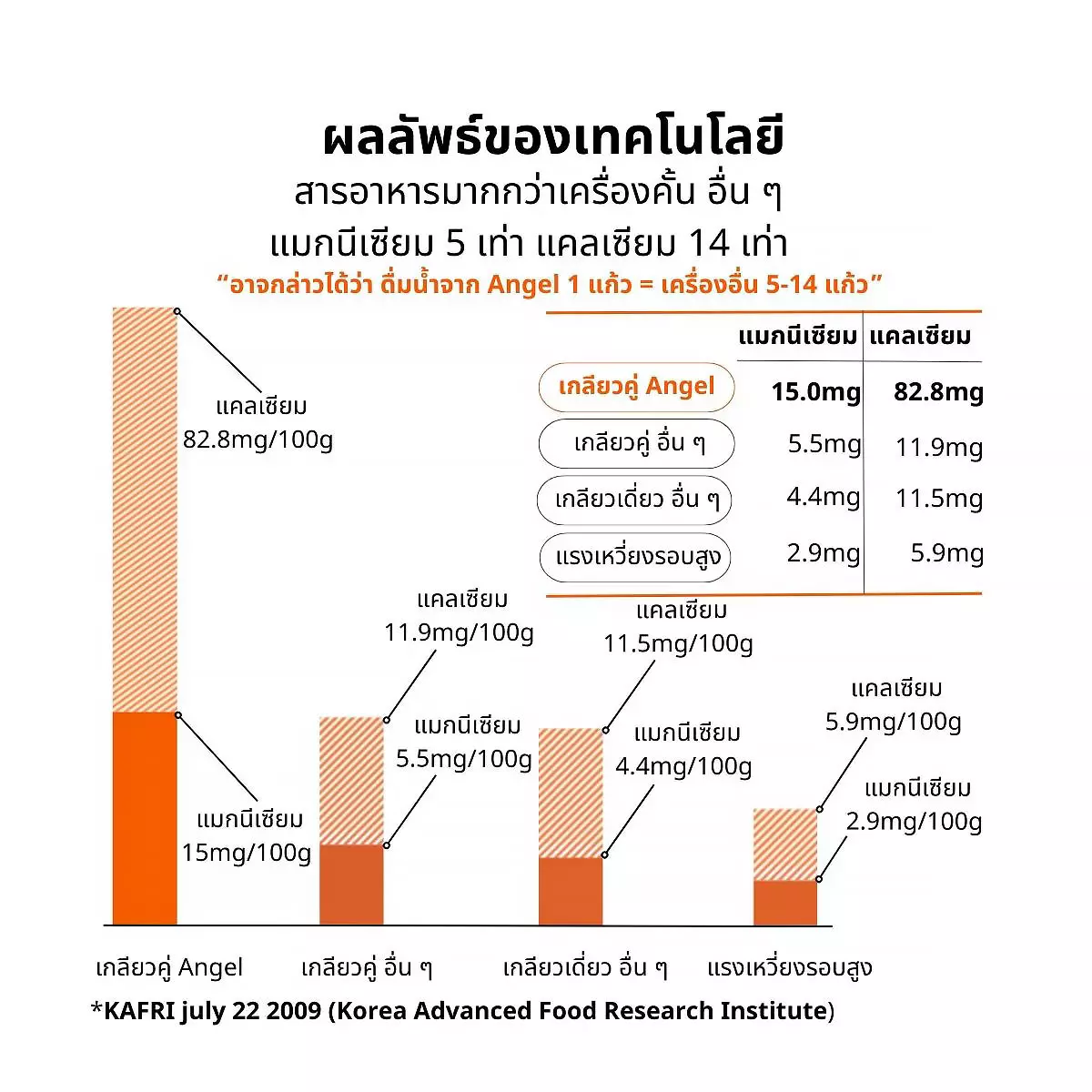 เครื่องคั้นแยกกากน้ำผักผลไม้ สกัดเย็น Angel Juicer