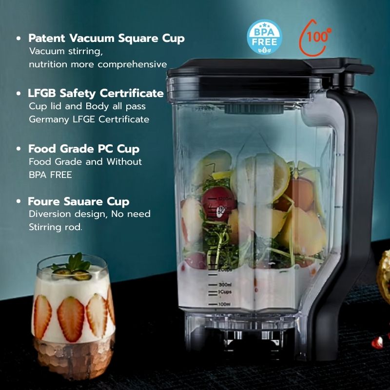 คุณสมบัติโถปั่นสูญญากาศ